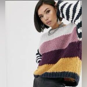 Blank NYC Multicolor Striped Sweater